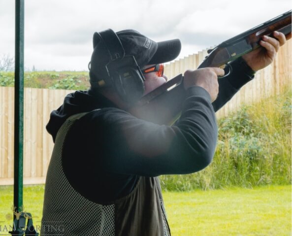 Man Shooting At Barby Clay Pigeon Range