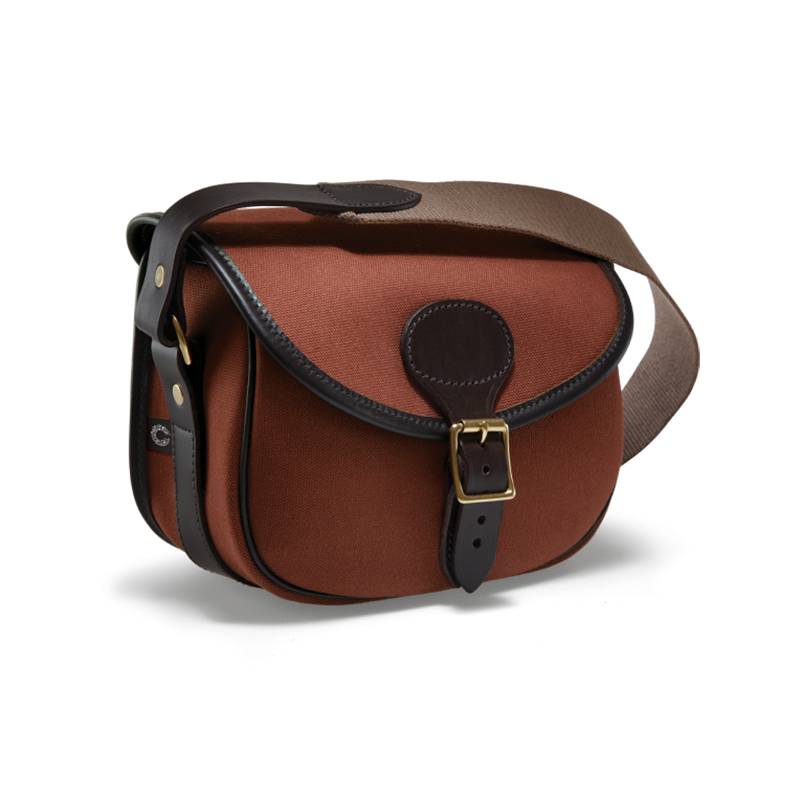 Croots Rosedale Cartridge Bag Fox Tan Canvas & Dark Leather - 100 Capacity