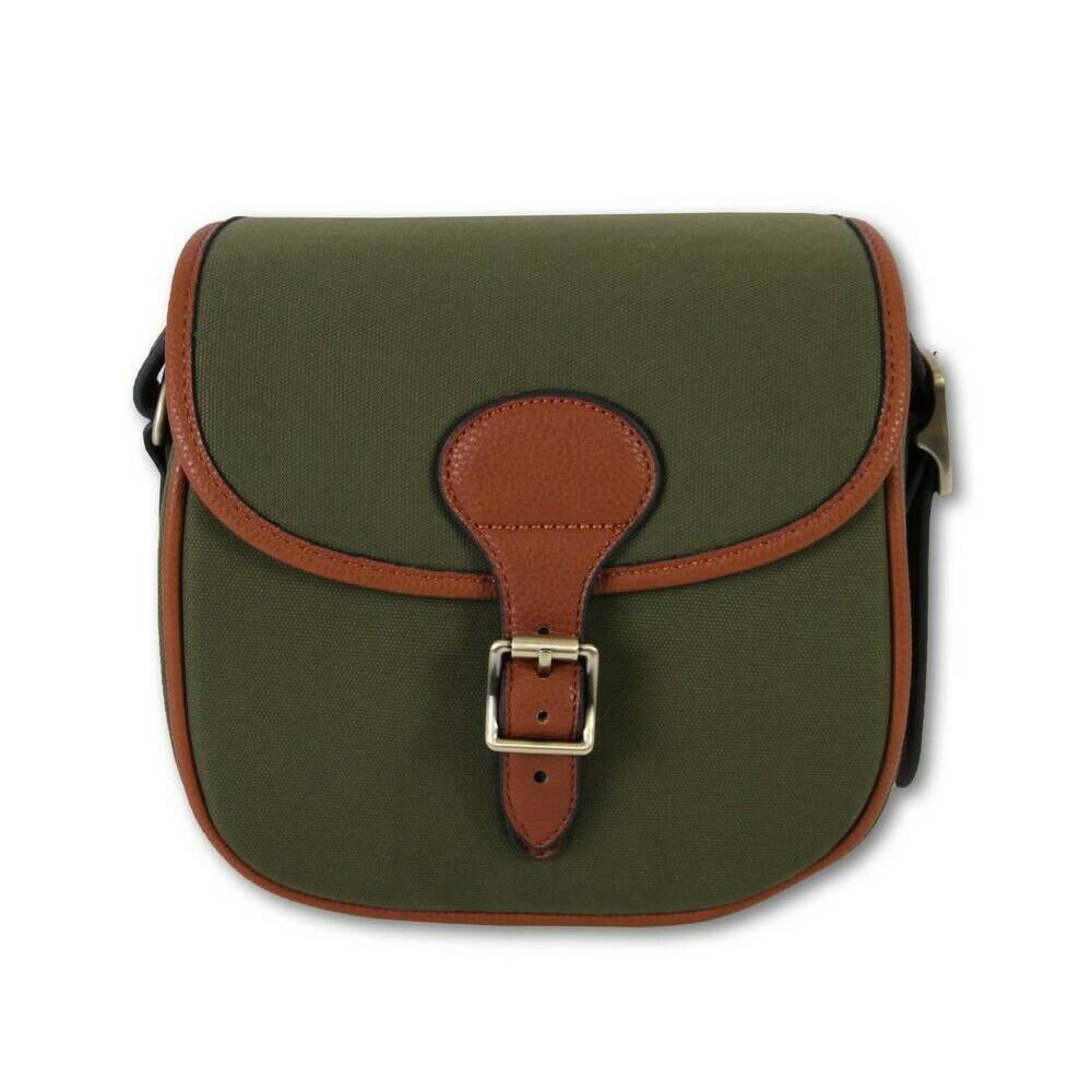 Maremmano Green Canvas & Tan Leather Cartridge Bag - 75 Capacity