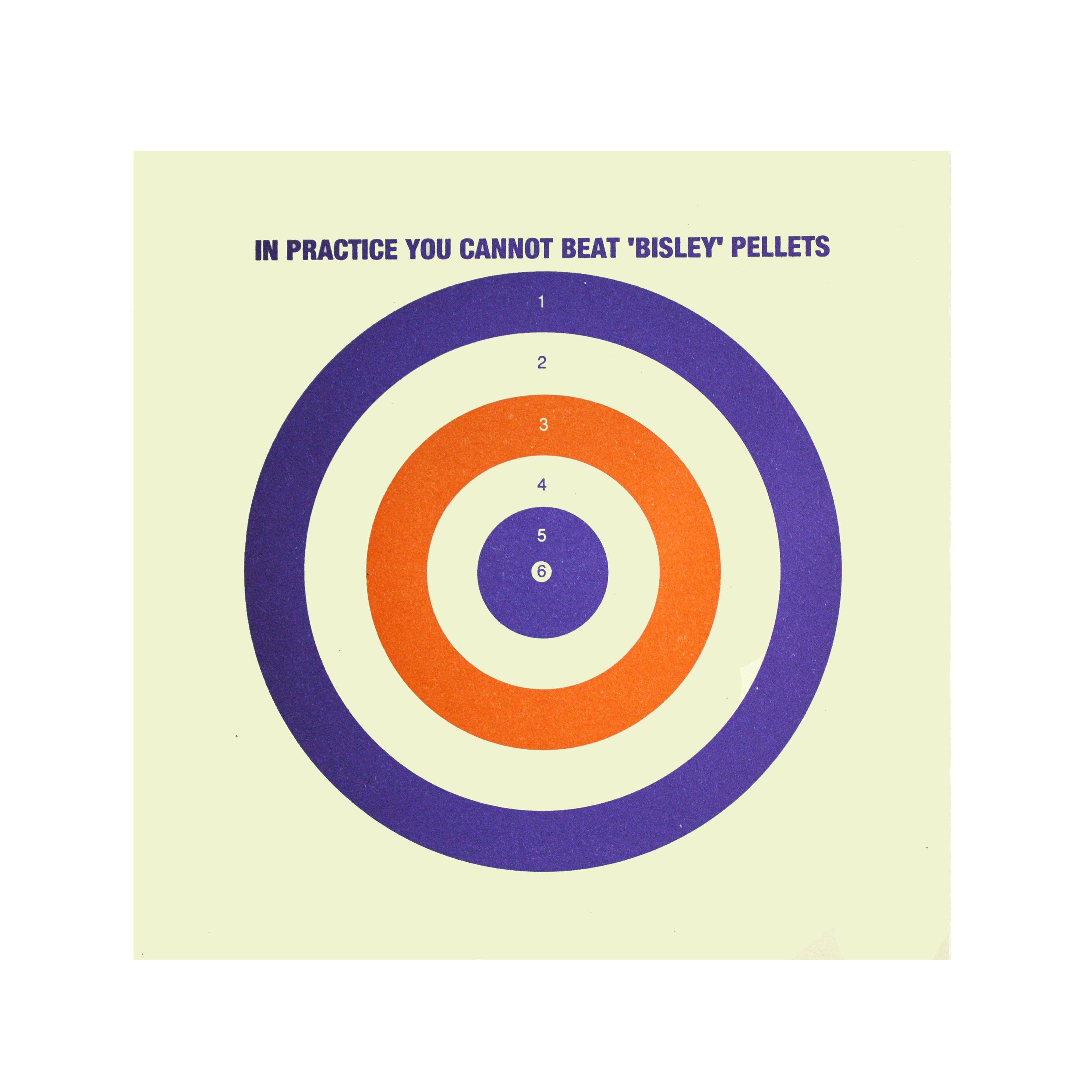 Bisley Coloured Targets Pack of 25 (17cm)