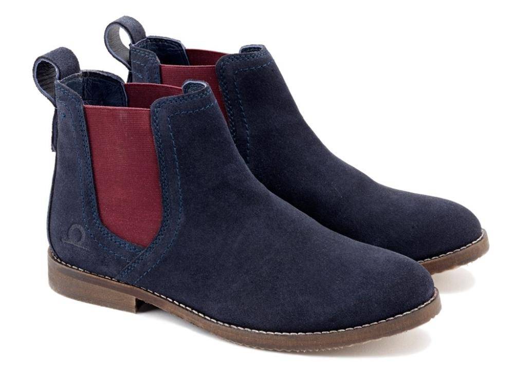 Chatham Womens Rachel Boots (Navy Suede)