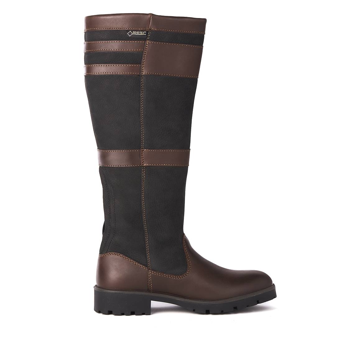 Dubarry Womens Longford Boots (Black/Brown)