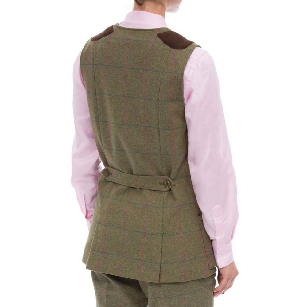 Alan Paine Womens Combrook Tweed Waistcoat (Juniper)